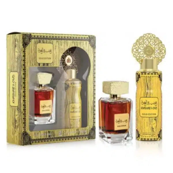 Khashab & Oud Gold Edition - Coffret MyPerfumes | Parfum 100ml + Spray 200ml